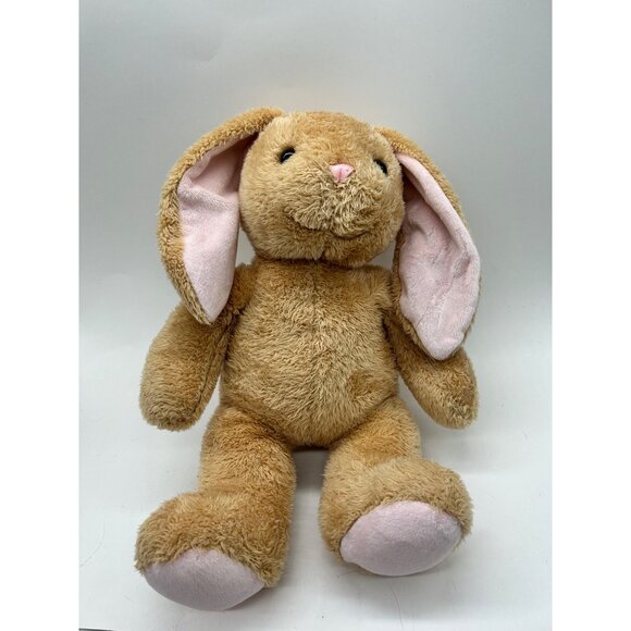 Vintage Build-A-Bear Easter Bunny 15" Tan Plush Pink Ears Nose Feet Stuffed Anim - Picture 9 of 10